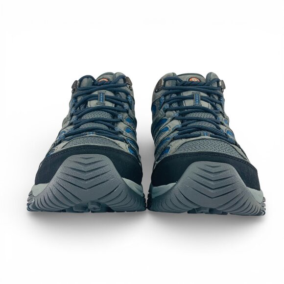 Merrell Moab 3 Mid Granite Grey Blue Men\'s Wide Hiking Shoes Boots J035865W